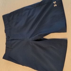 Boys youth Under Armour Gold shorts